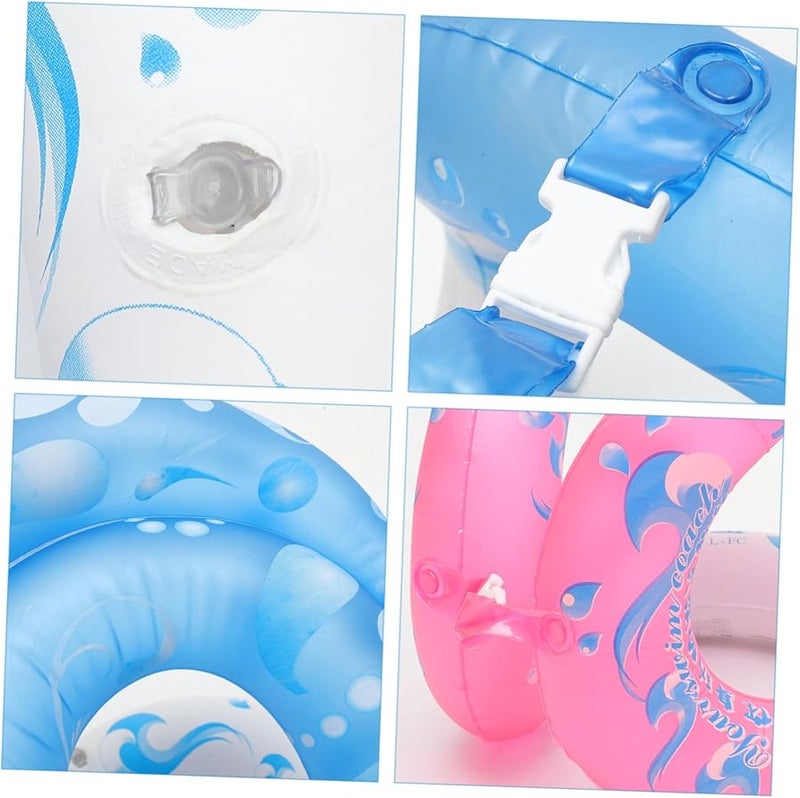 Large Inflatable PVC Double Swimming Rings Set of 2 for Pool Fun and Swim Training - Image 2